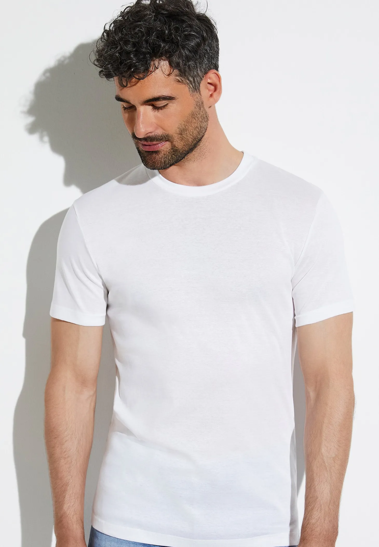Homme Zimmerli Business ClassT-Shirt à manches courtes - white