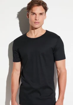 Homme Zimmerli Business ClassT-Shirt à manches courtes - black