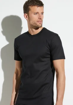 Homme Zimmerli Business ClassT-Shirt à manches courtes - black