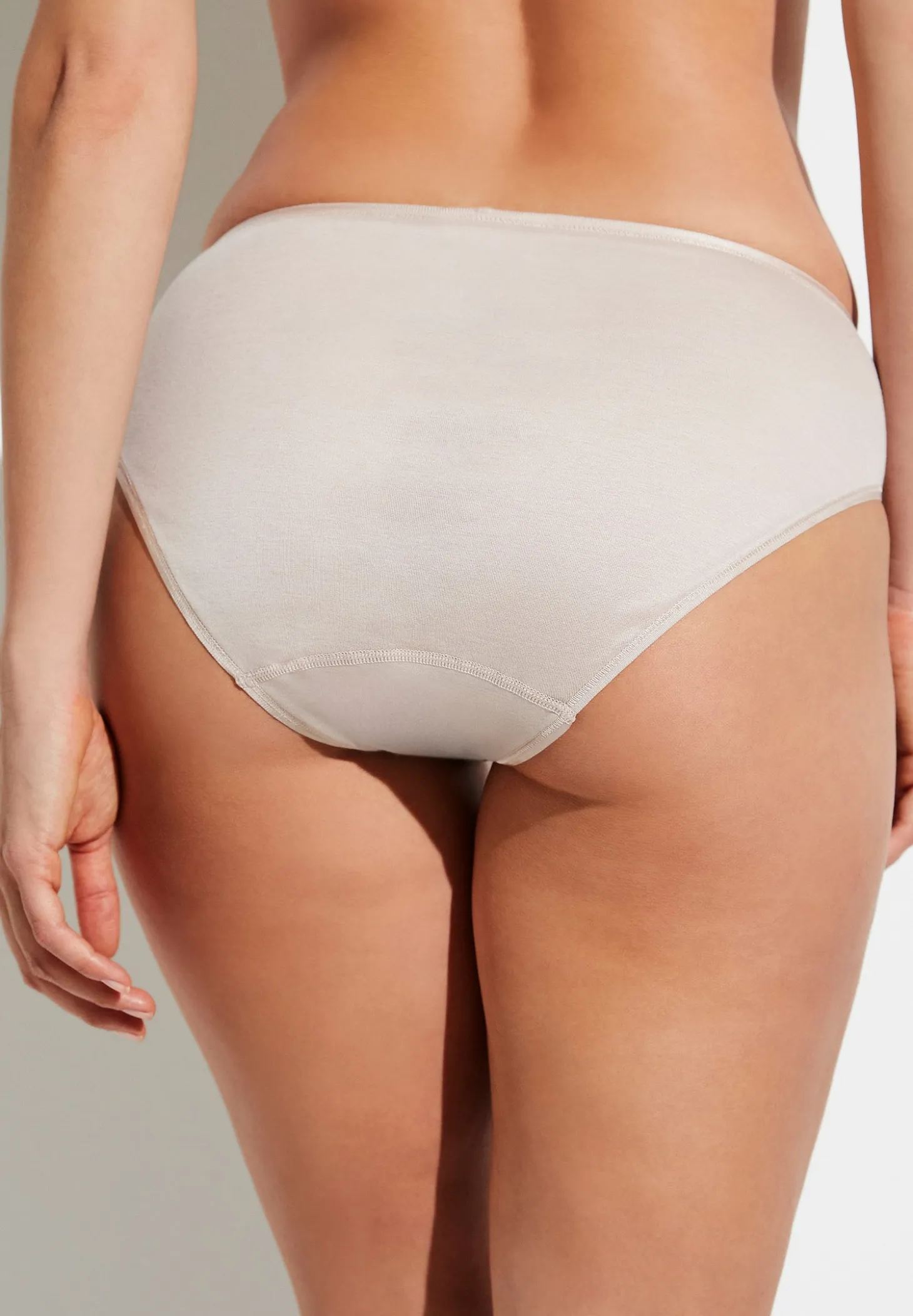 Femme Zimmerli Cotton de LuxeSlip - cameo