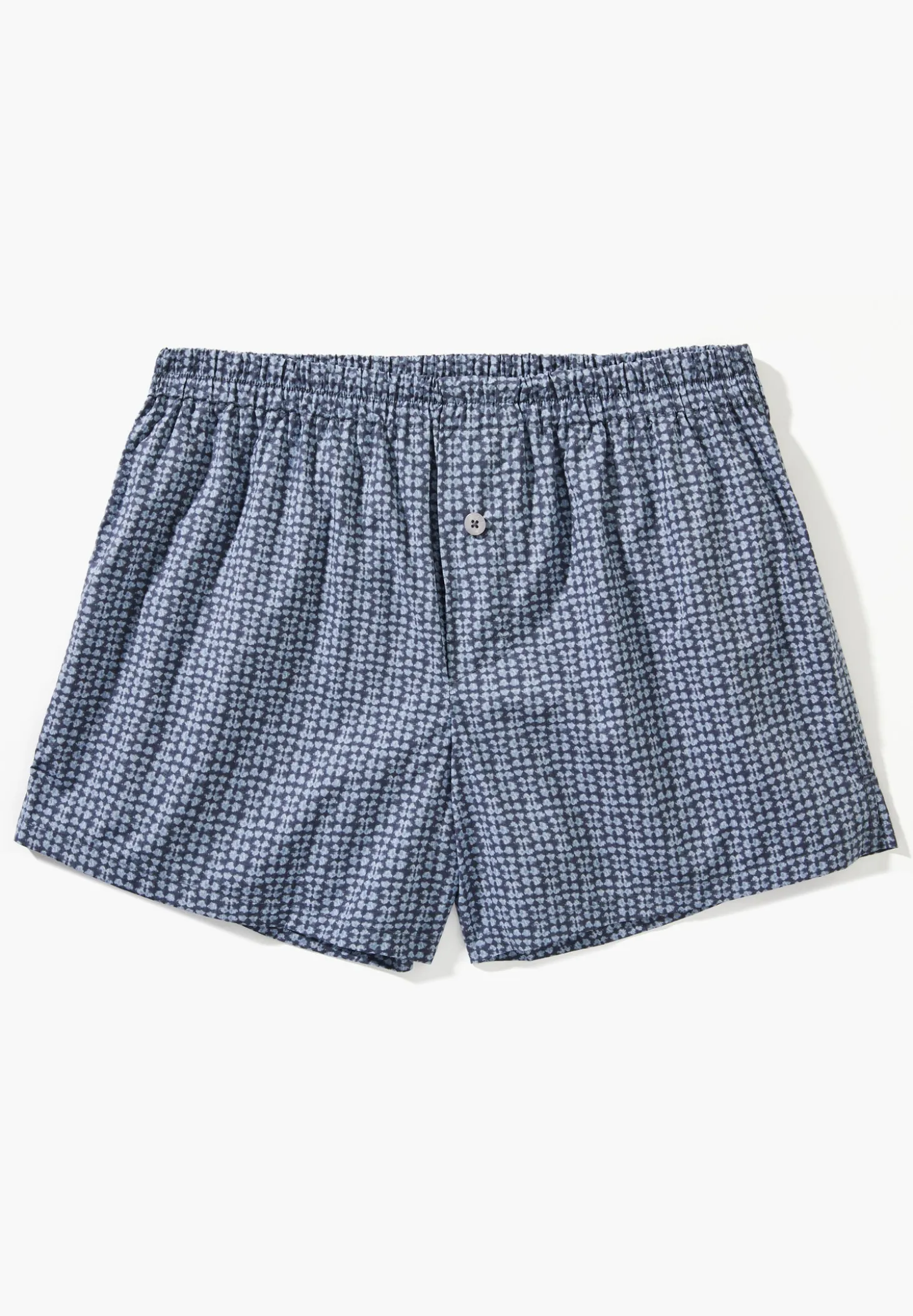 Homme Zimmerli Cotton Poplin PrintBoxer Shorts - mini geo batic