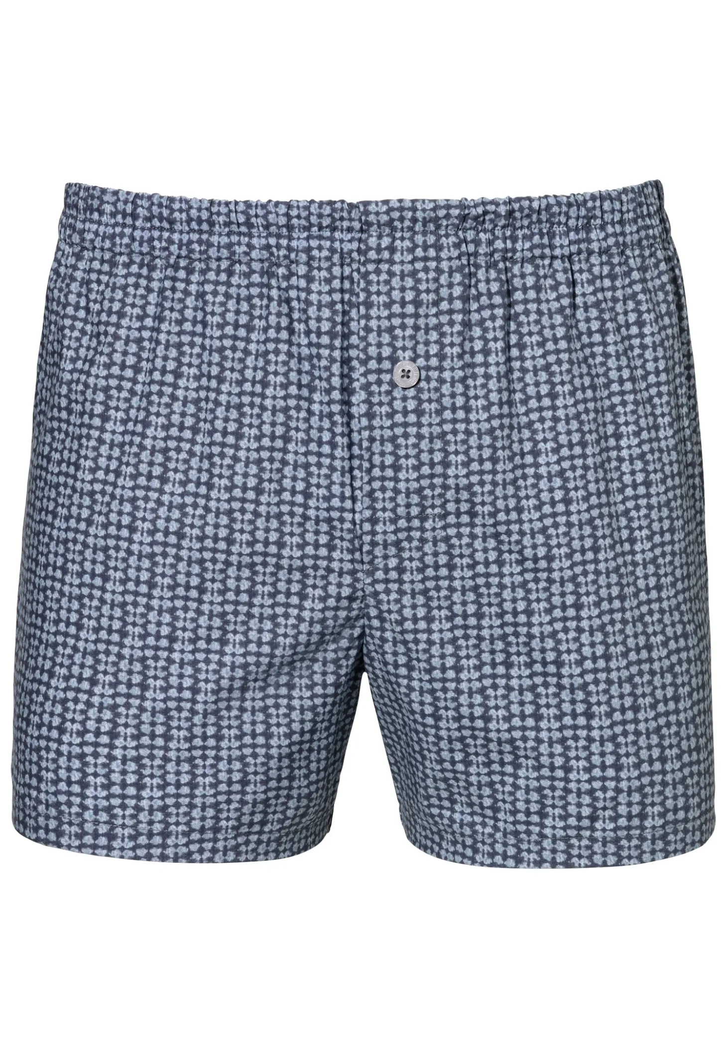 Homme Zimmerli Cotton Poplin PrintBoxer Shorts - mini geo batic