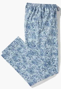 Homme Zimmerli Cotton Sateen PrintPantalon - paisley blue