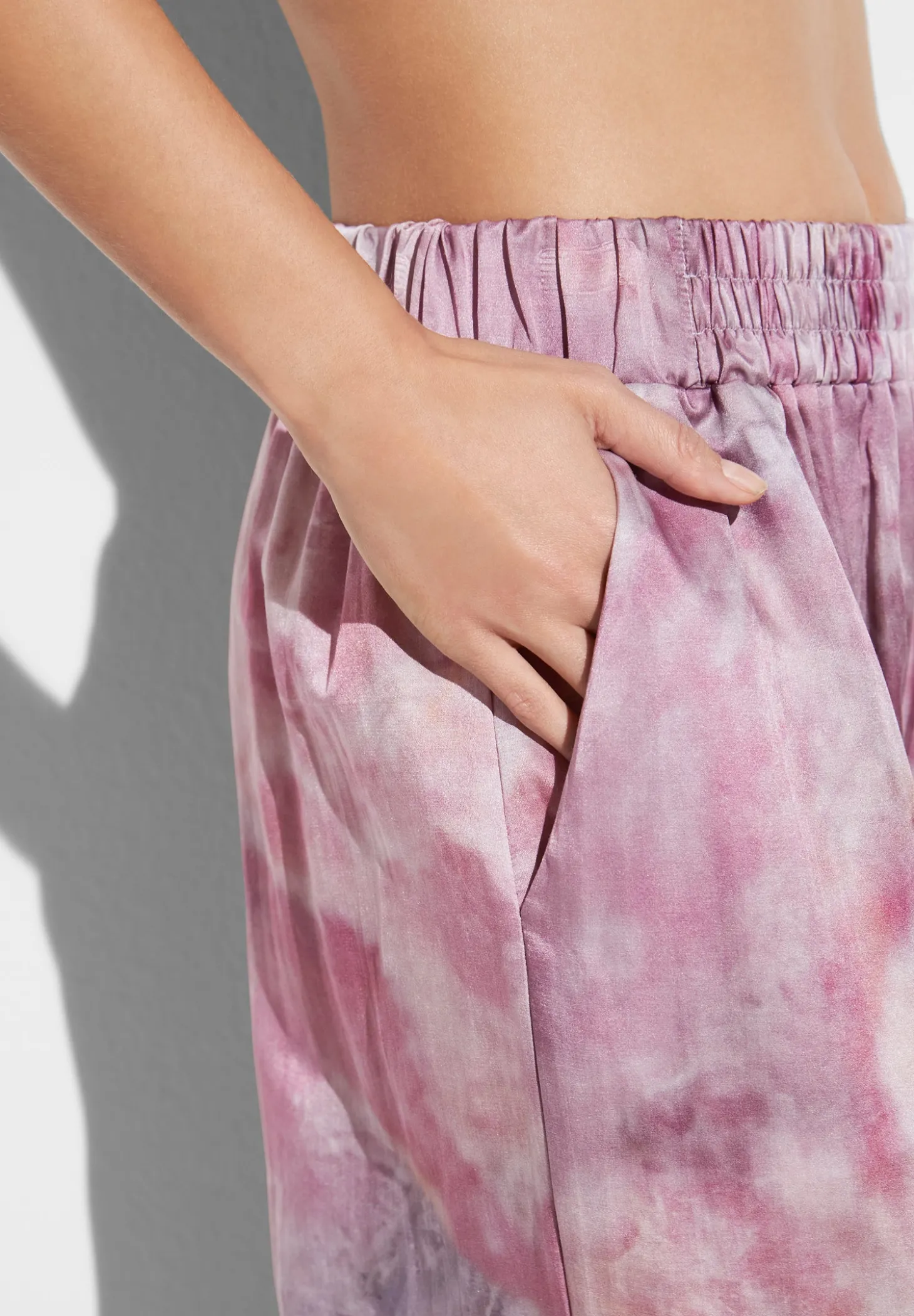 Femme Zimmerli Cotton/Silk PrintPantalon - shades of marble