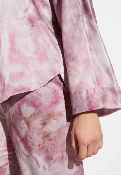 Femme Zimmerli Cotton/Silk PrintPyjama longues - shades of marble