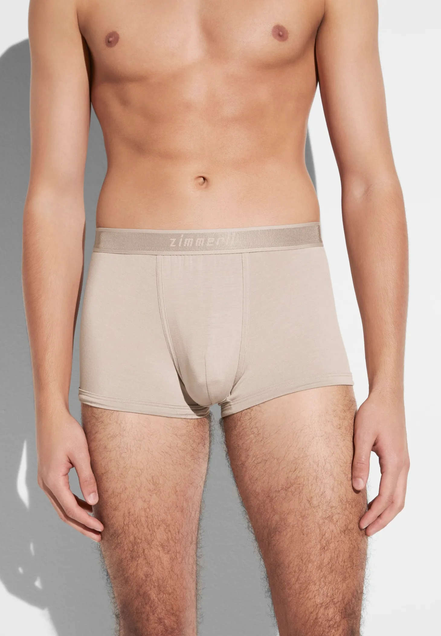 Homme Zimmerli Cozy ComfortBoxer Trunk - travertin