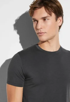 Homme Zimmerli Cozy ComfortT-Shirt à manches courtes - raven