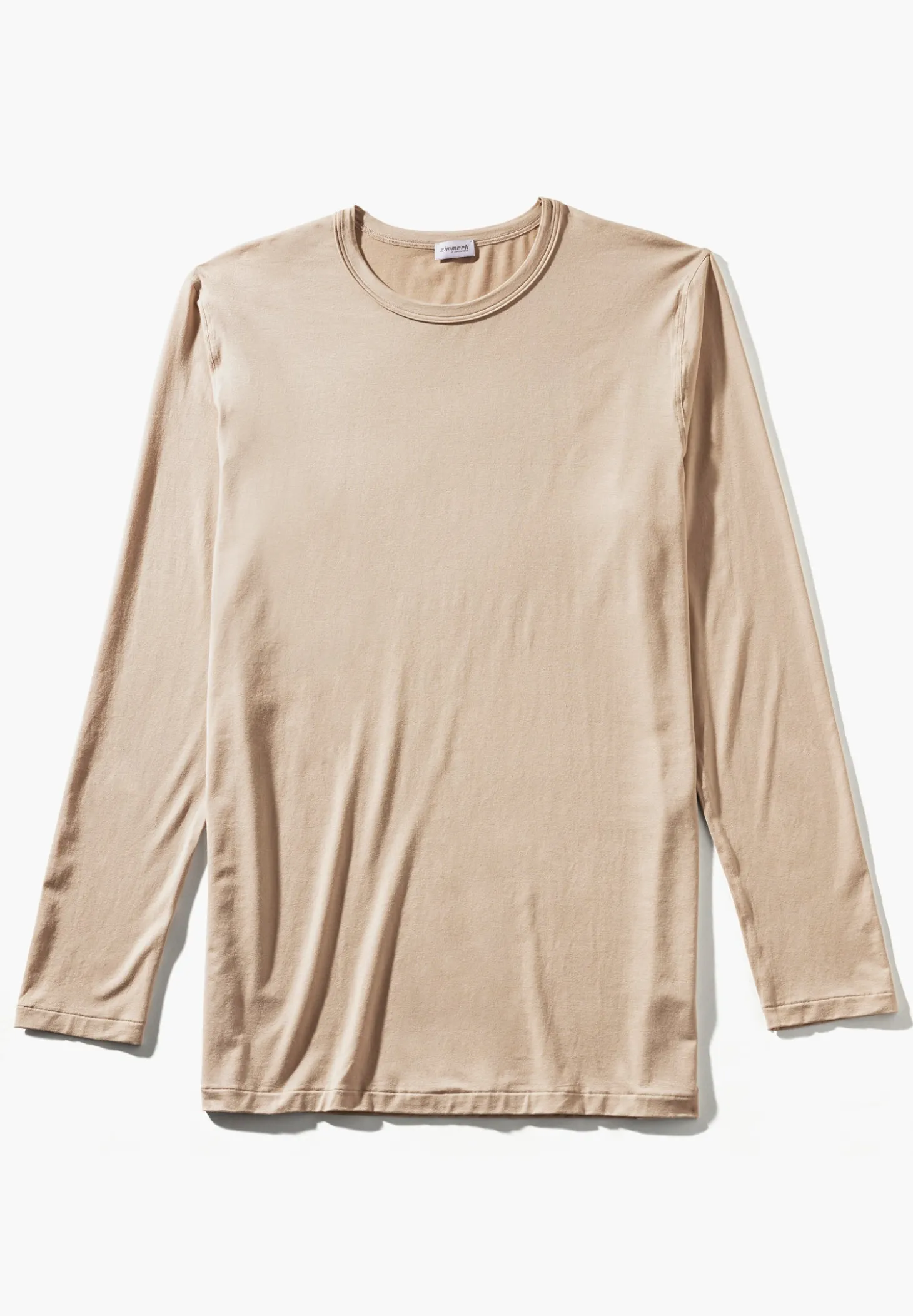Homme Zimmerli Cozy ComfortT-Shirt à manches longues - travertin