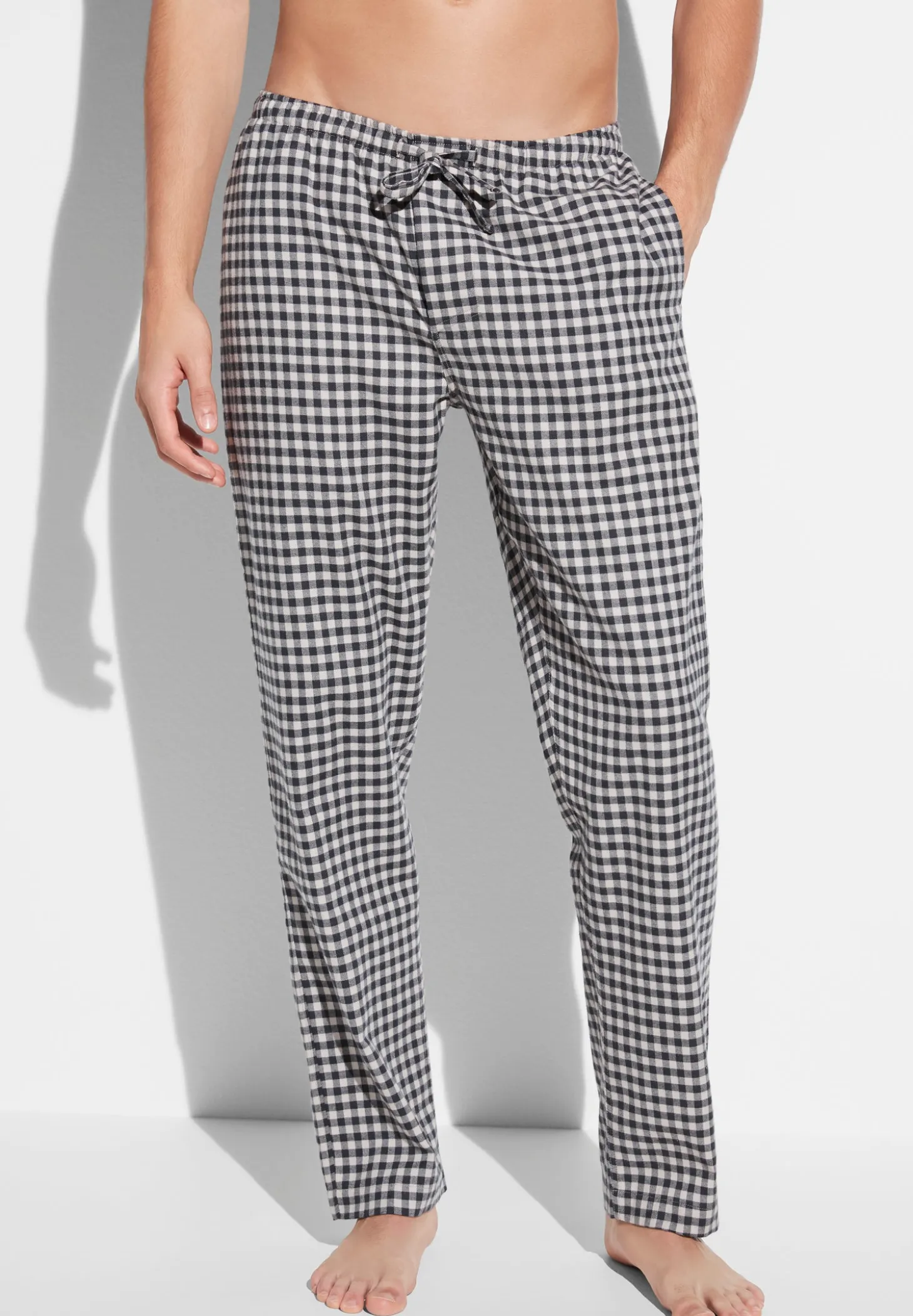 Homme Zimmerli Cozy FlannelPantalon - oat check