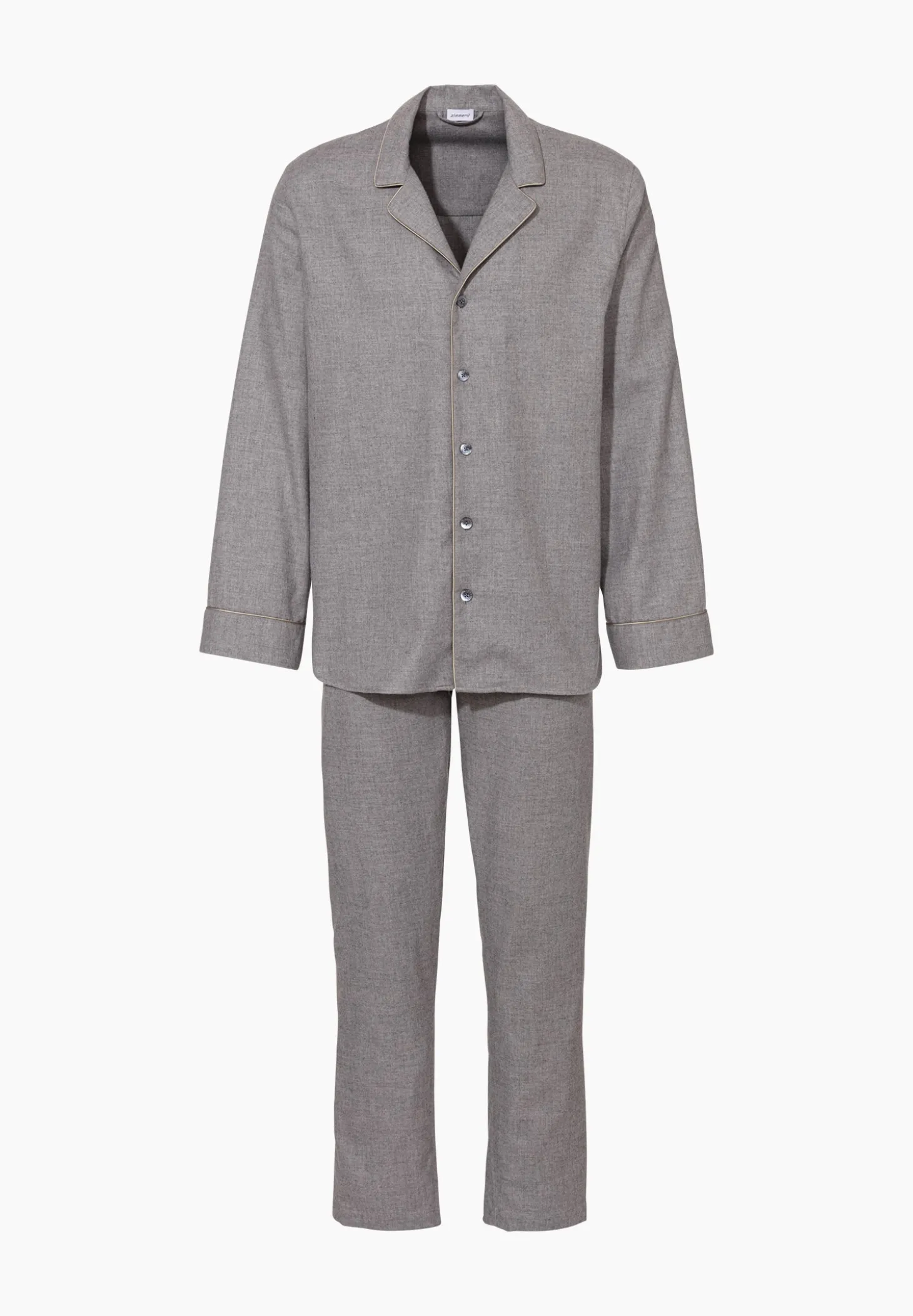 Homme Zimmerli Cozy FlannelPyjama lang - grau