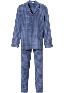 Homme Zimmerli Cozy FlannelPyjama longues - blue check