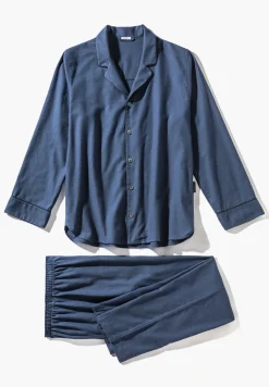 Homme Zimmerli Cozy FlannelPyjama longues - navy