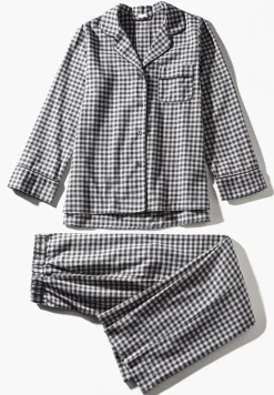 Femme Zimmerli Cozy FlannelPyjama longues - oat check