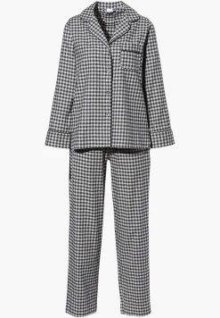Femme Zimmerli Cozy FlannelPyjama longues - oat check
