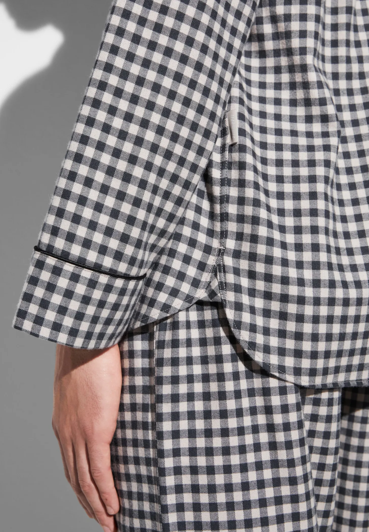 Homme Zimmerli Cozy FlannelPyjama longues - oat check
