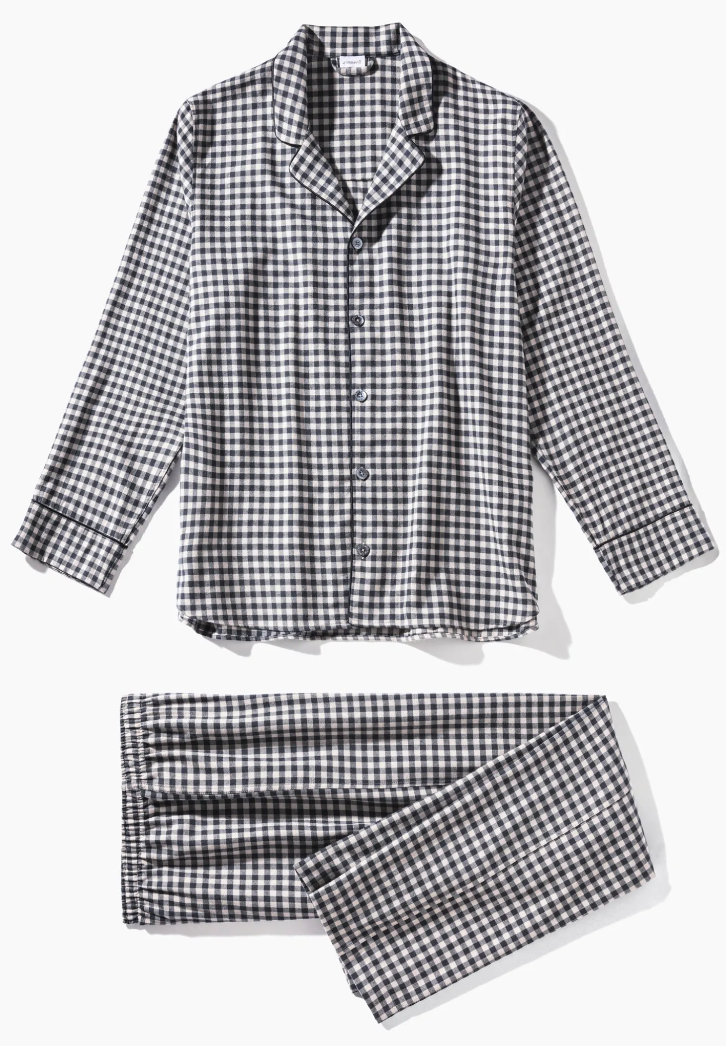 Homme Zimmerli Cozy FlannelPyjama longues - oat check
