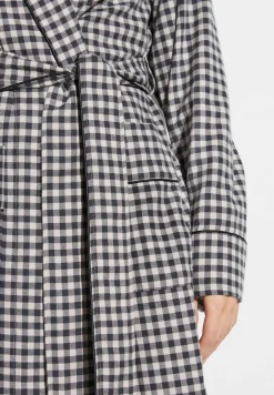 Femme Zimmerli Cozy FlannelRobe de chambre longue - oat check