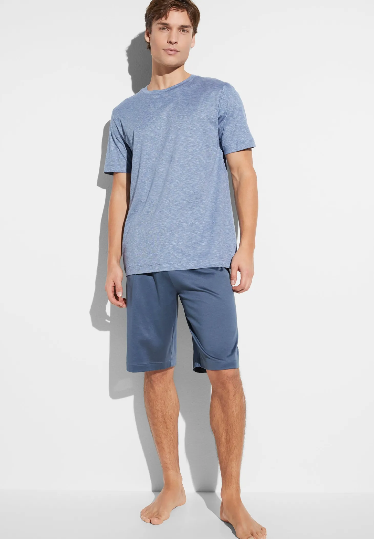 Homme Zimmerli FilodiscoziaPyjama court - blue