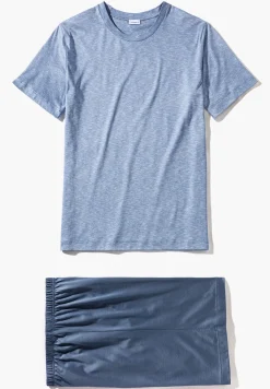 Homme Zimmerli FilodiscoziaPyjama court - blue