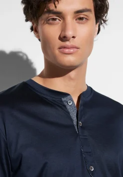 Homme Zimmerli FilodiscoziaPyjama longues - dark blue