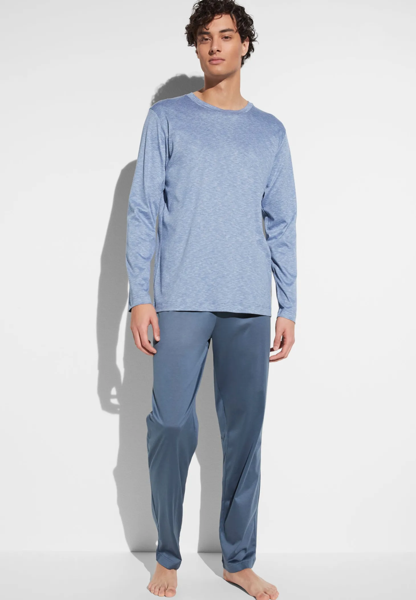 Homme Zimmerli FilodiscoziaPyjama longues - blue