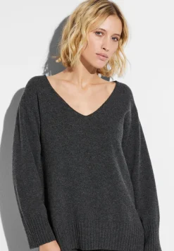 Femme Zimmerli Luxury CashmerePull-over - anthrazit
