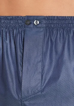 Homme Zimmerli Luxury JacquardBoxer Shorts - dark blue