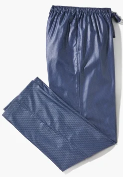 Homme Zimmerli Luxury JacquardHose lang - dark blue