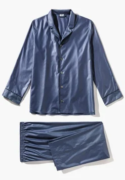 Homme Zimmerli Luxury JacquardPyjama lang - dark blue
