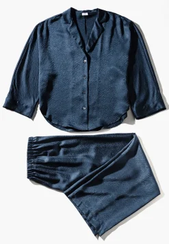 Femme Zimmerli Luxury SilkPyjama longues - midnight navy