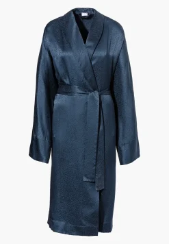 Femme Zimmerli Luxury SilkRobe de chambre longue - midnight navy