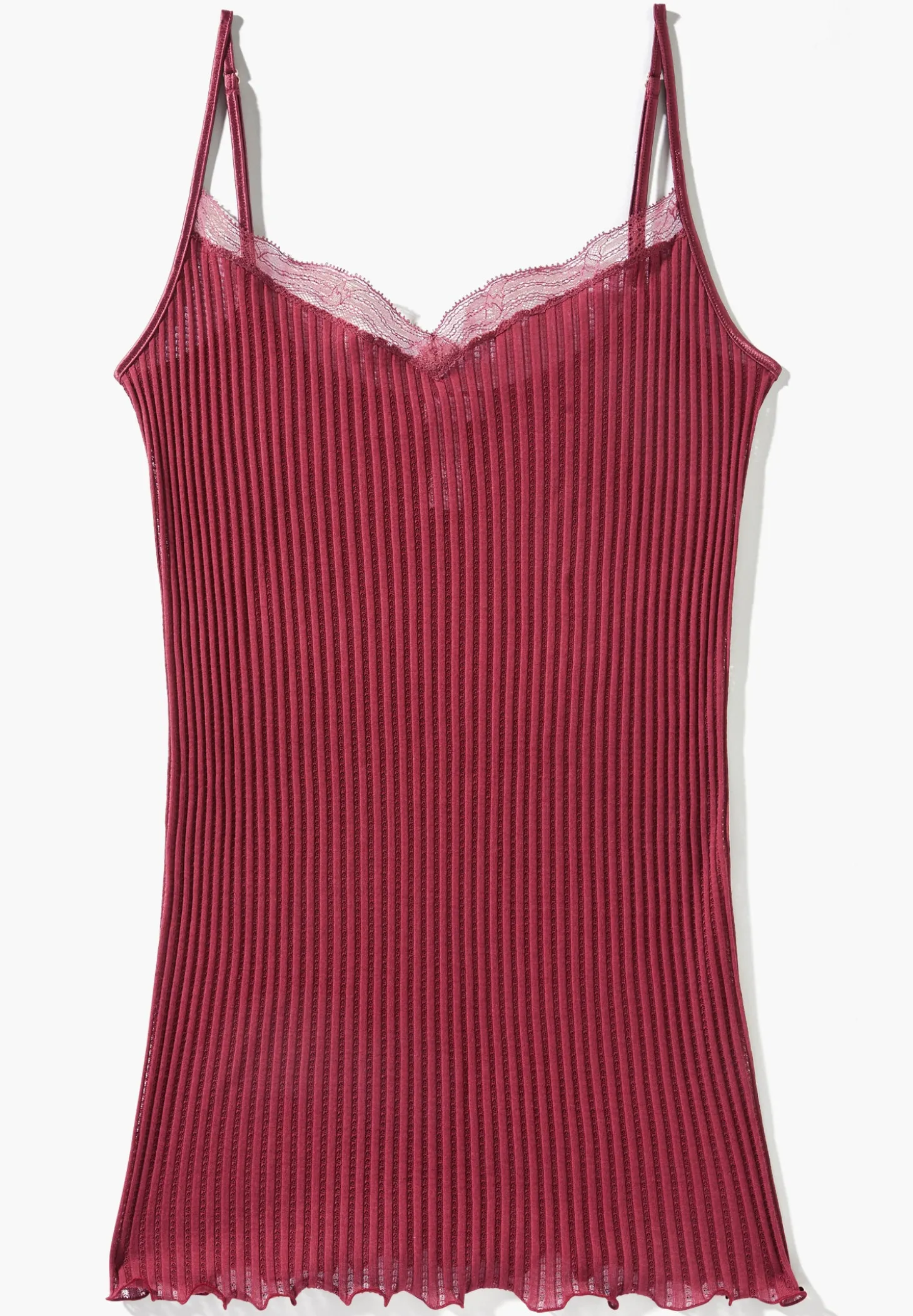 Femme Zimmerli Maude PrivéCaraco fines bretelles - cranberry