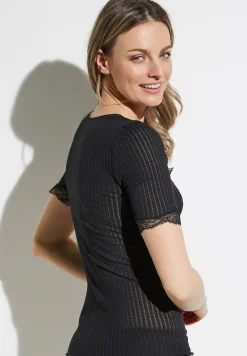 Femme Zimmerli Maude PrivéT-Shirt à manches courtes - black