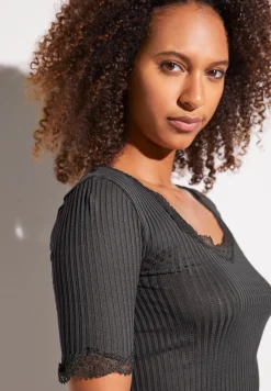 Femme Zimmerli Maude PrivéT-Shirt à manches courtes - graphite grey