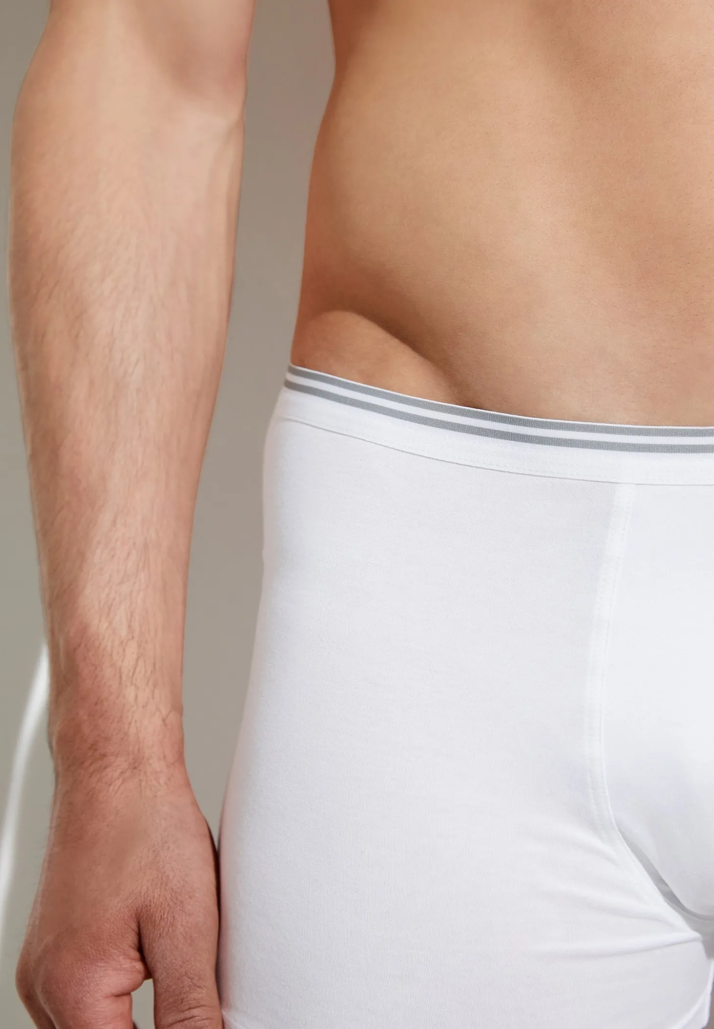 Homme Zimmerli Pure ComfortBoxer Trunk - white