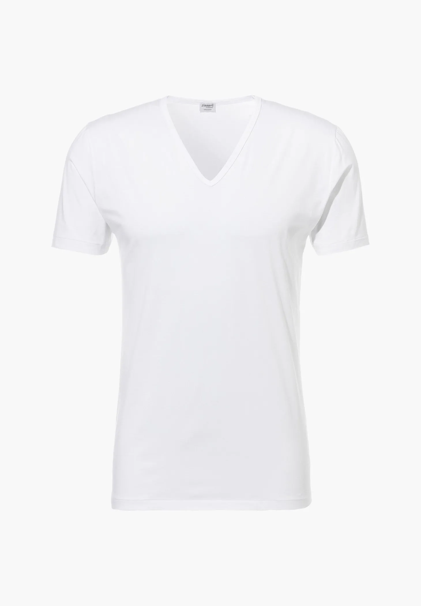 Homme Zimmerli Pure ComfortT-Shirt à manches courtes col en V - white