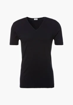 Homme Zimmerli Pure ComfortT-Shirt à manches courtes col en V - navy