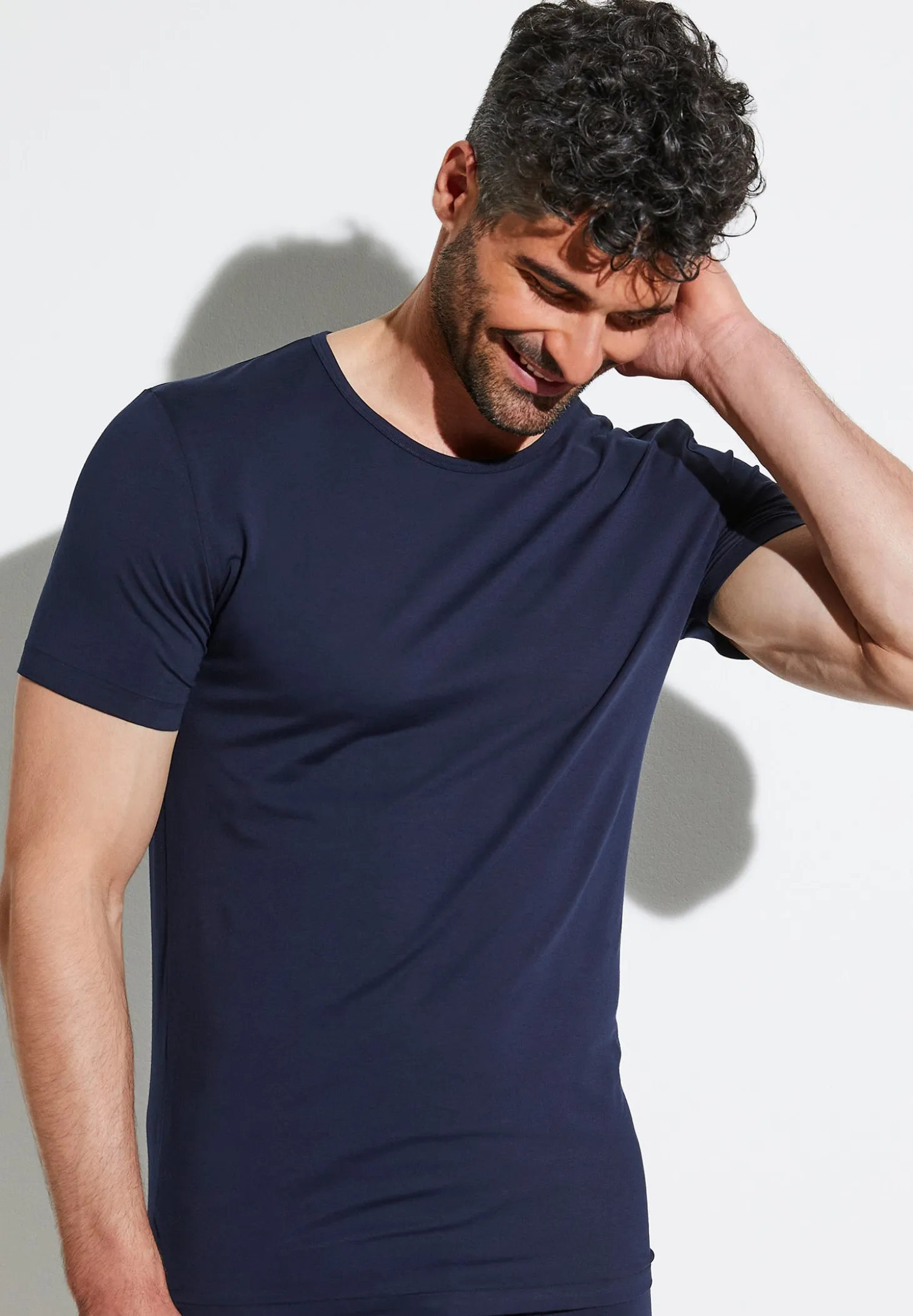 Homme Zimmerli Pure ComfortT-Shirt à manches courtes - navy
