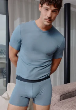 Homme Zimmerli PurenessBoxer - blue slate