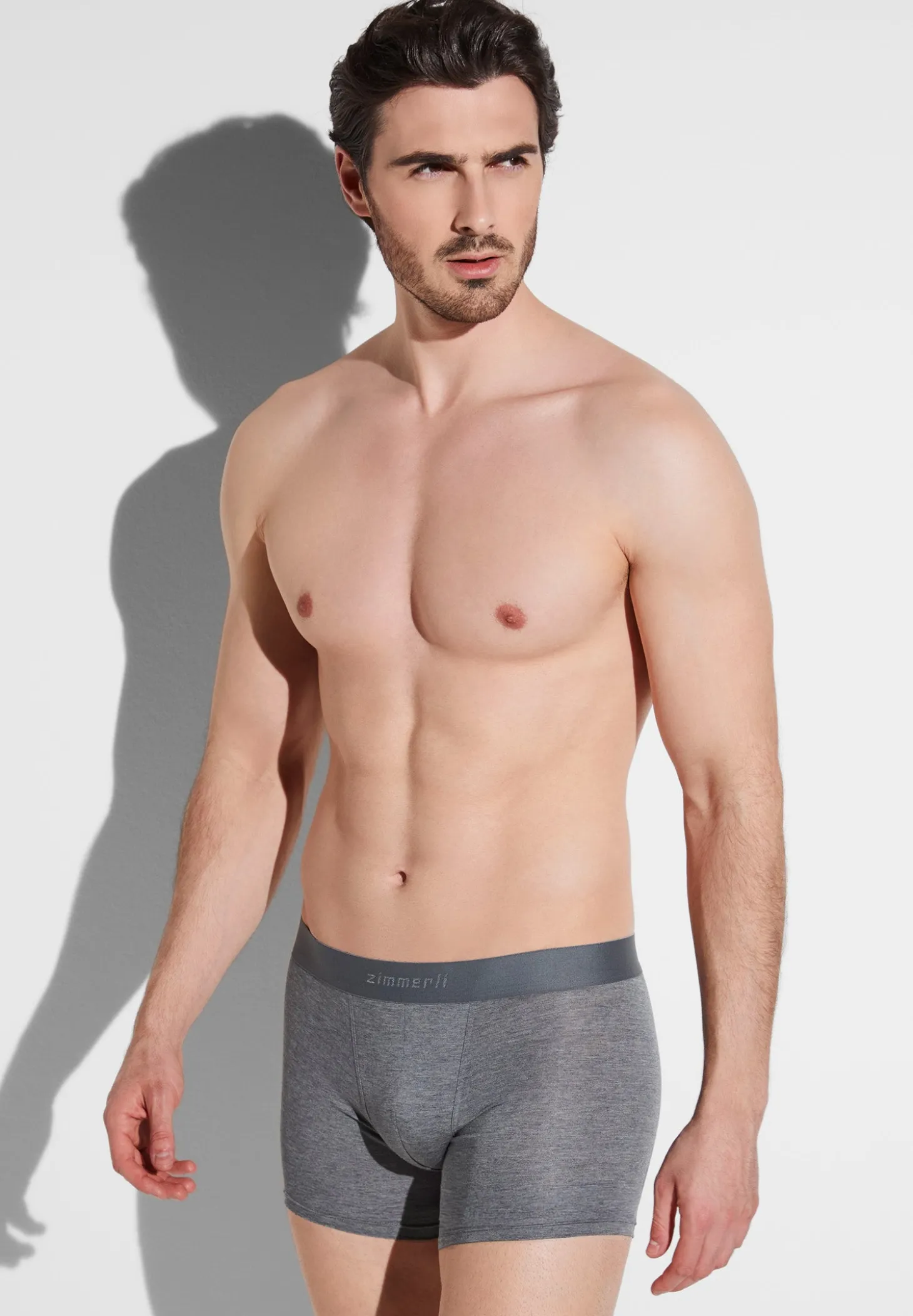 Homme Zimmerli PurenessBoxer - grey mélange