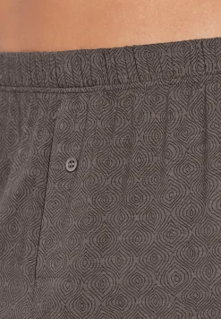 Homme Zimmerli Pureness PrintBoxer - linear geo brown