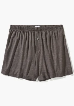 Homme Zimmerli Pureness PrintBoxer - linear geo brown