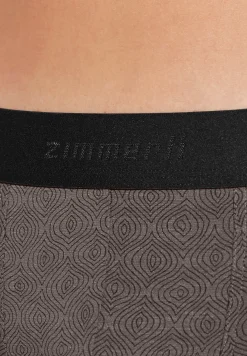 Homme Zimmerli Pureness PrintBoxer Trunk - linear geo brown