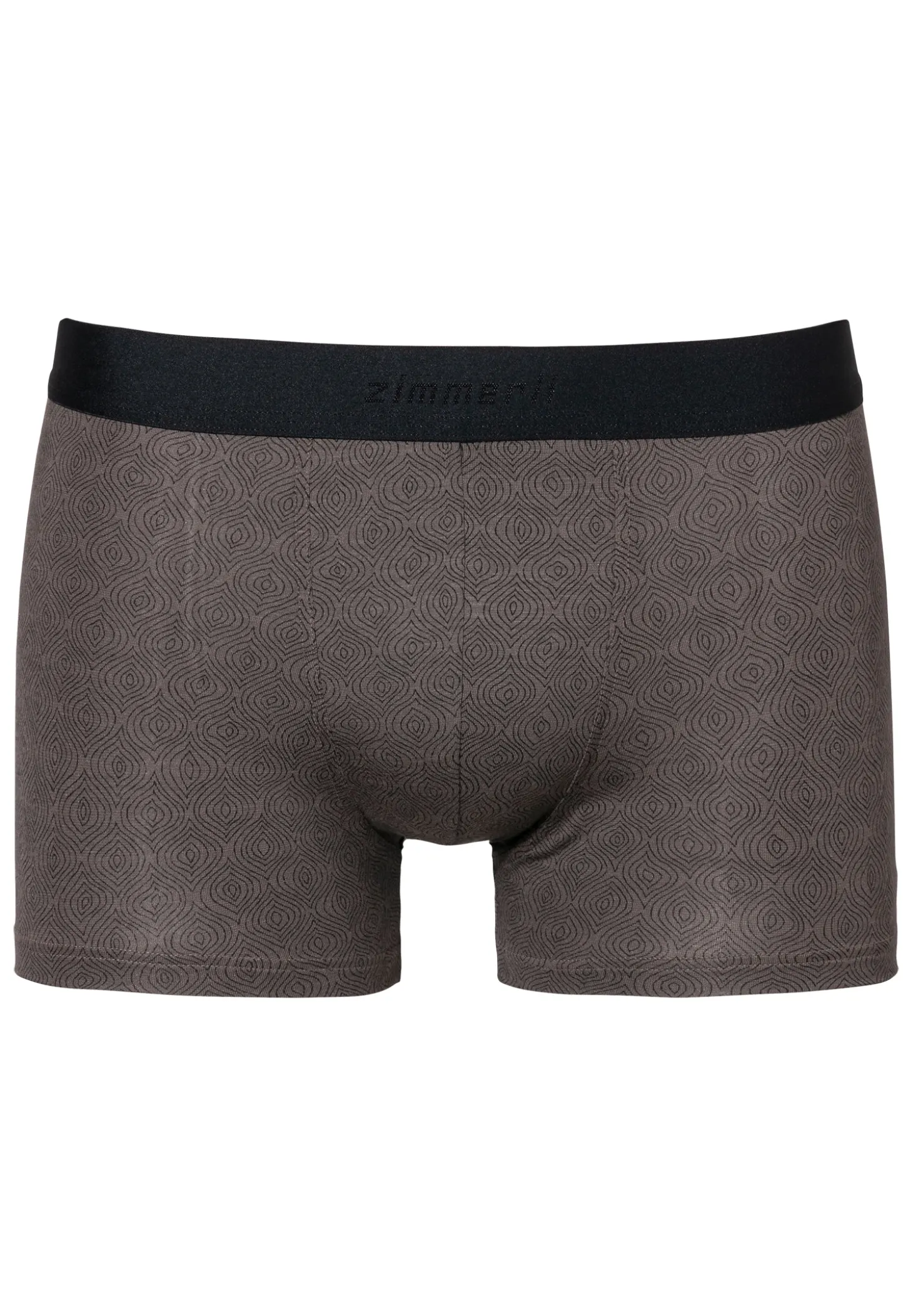 Homme Zimmerli Pureness PrintBoxer Trunk - linear geo brown