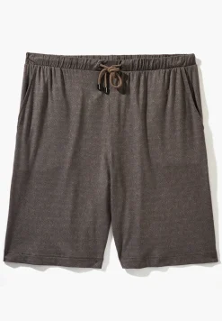 Homme Zimmerli Pureness PrintPantalon court - linear geo brown