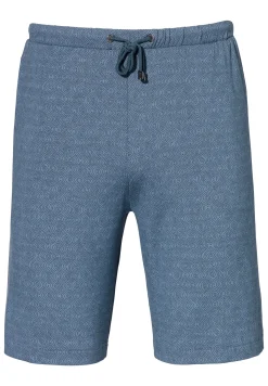 Homme Zimmerli Pureness PrintPantalon court - linear geo blue