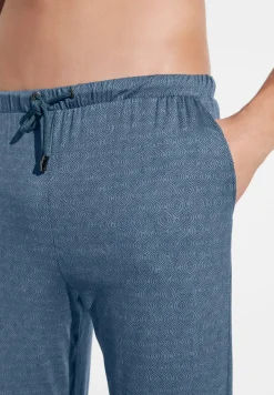 Homme Zimmerli Pureness PrintPantalon - linear geo blue