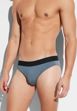 Homme Zimmerli PurenessSlip - blue slate