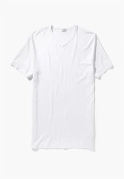 Homme Zimmerli PurenessT-Shirt à manches courtes col en V - white