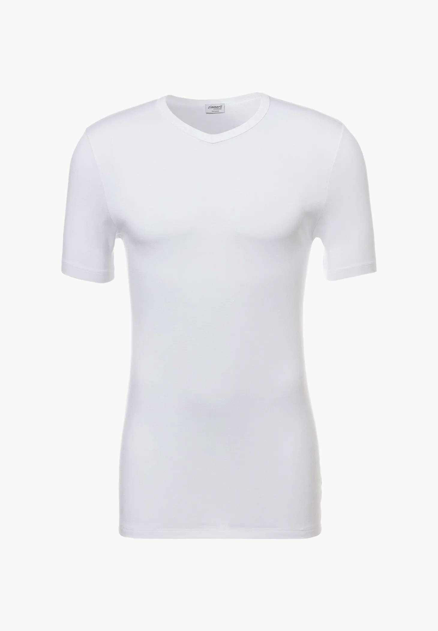 Homme Zimmerli PurenessT-Shirt à manches courtes col en V - white